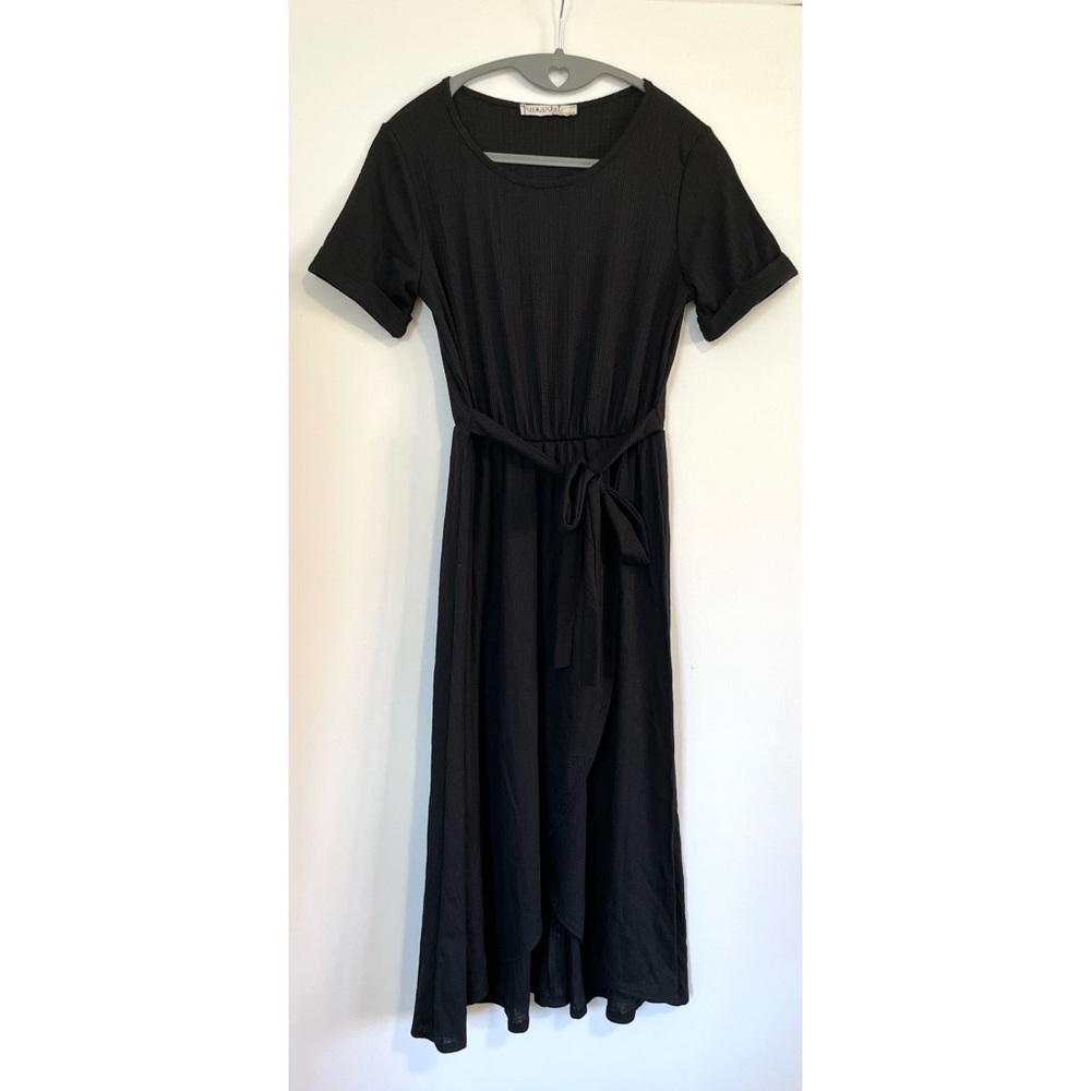 Free Market by Flying Tomato Tie Front Midi Dress